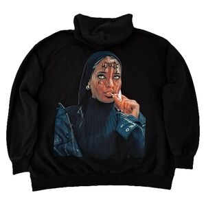Homixide Gang Hoodie 4XL Black‎ HXG Flame Girl Homixide Lifestyle 2 NEW *flaws